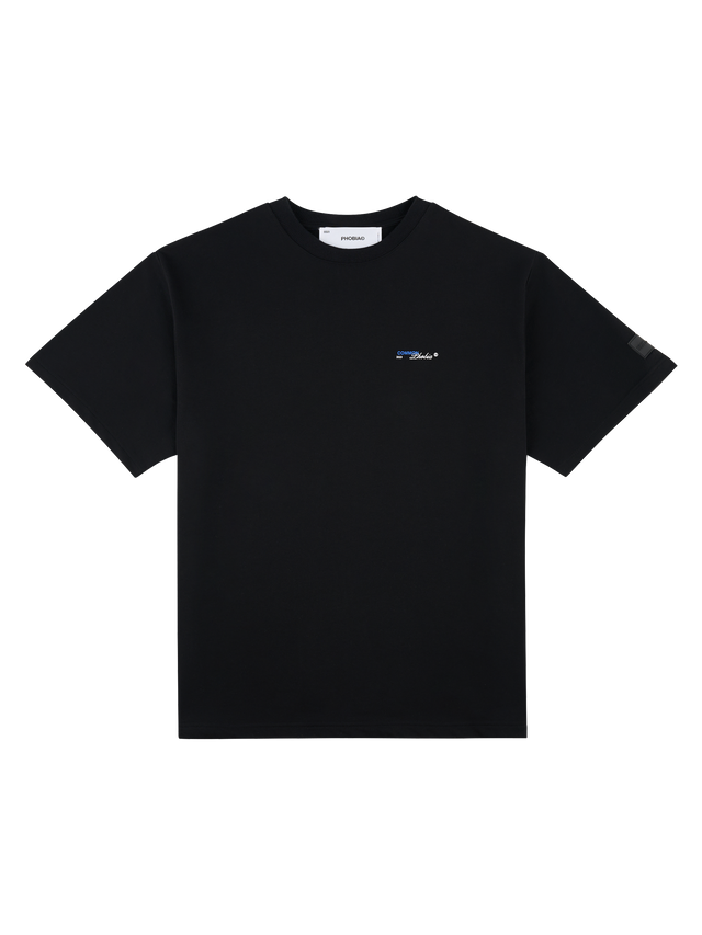 SIGNATURE BLACK CMPB. LOGO T-SHIRT - SAPPHIRE