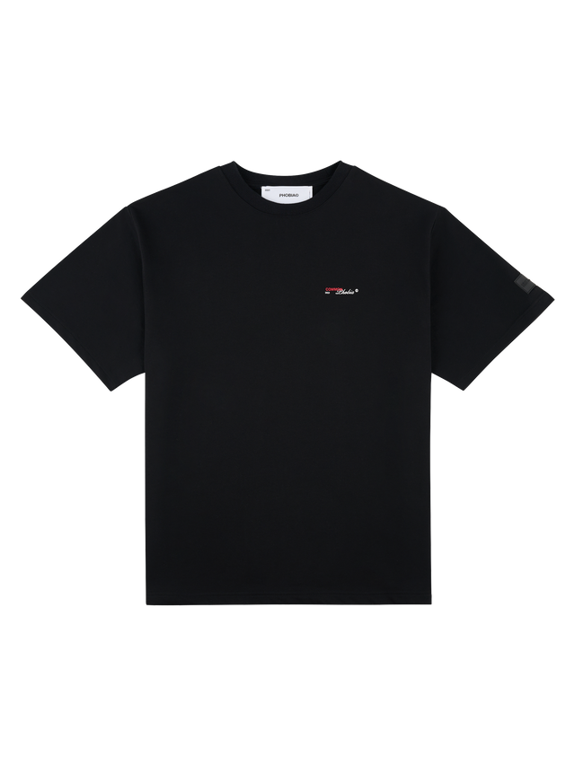 SIGNATURE BLACK CMPB. LOGO T-SHIRT - CHERRY