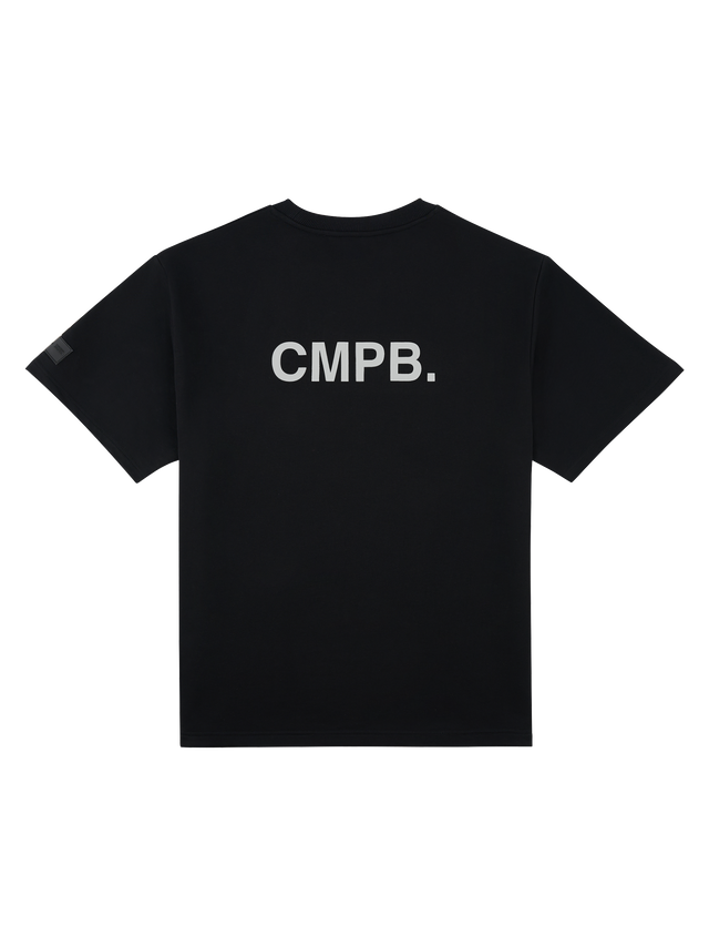 SIGNATURE BLACK CMPB. LOGO T-SHIRT - CONCRETE