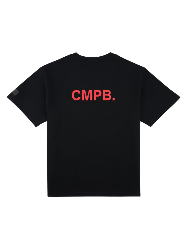 SIGNATURE BLACK CMPB. LOGO T-SHIRT - CHERRY