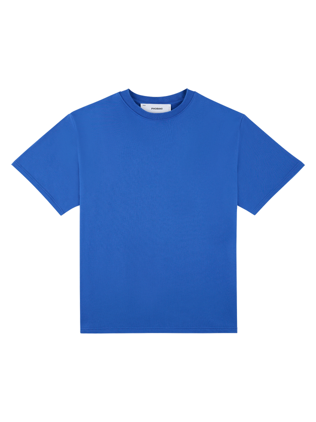 SAPPHIRE BLUE PUFFER PRINT LOGO T-SHIRT