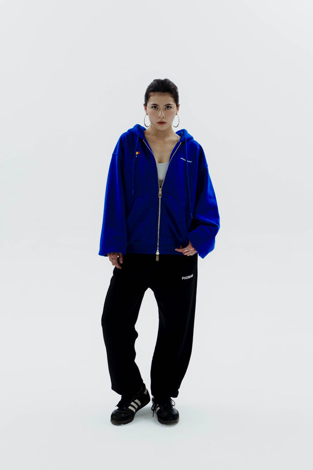 PLAYFUL TRIO LOGO ZIPPER FLEECE JACKET