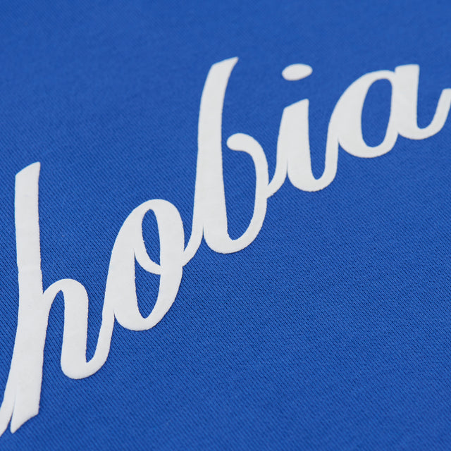 SAPPHIRE BLUE PUFFER PRINT LOGO T-SHIRT