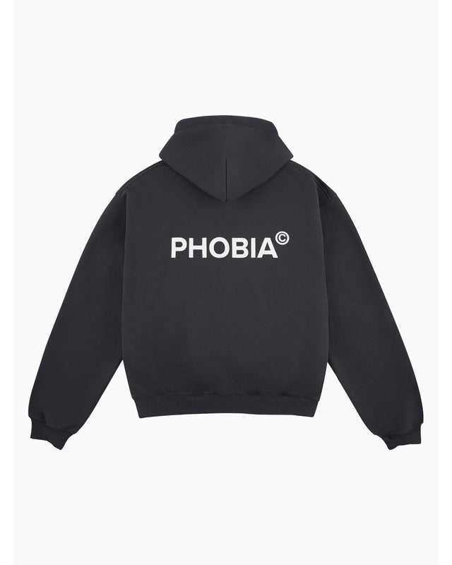 CAVIAR GRAY CLASSIC LOGO FLEECE HOODIE