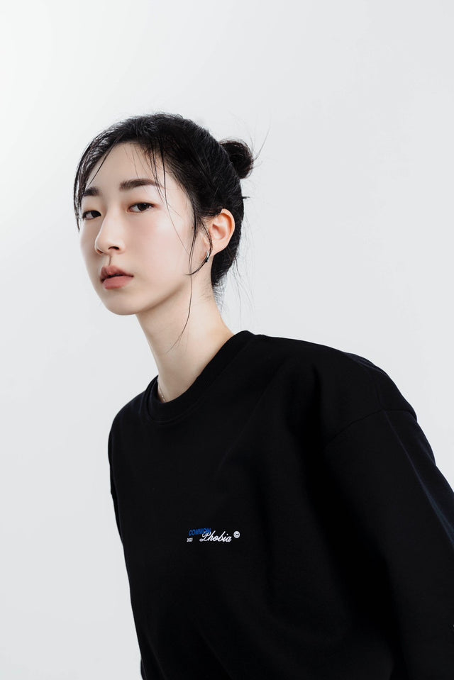 SIGNATURE BLACK CMPB. LOGO T-SHIRT - SAPPHIRE