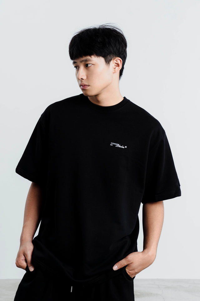SIGNATURE BLACK CMPB. LOGO T-SHIRT - CONCRETE