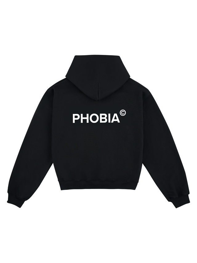 SIGNATURE BLACK CLASSIC LOGO FLEECE HOODIE