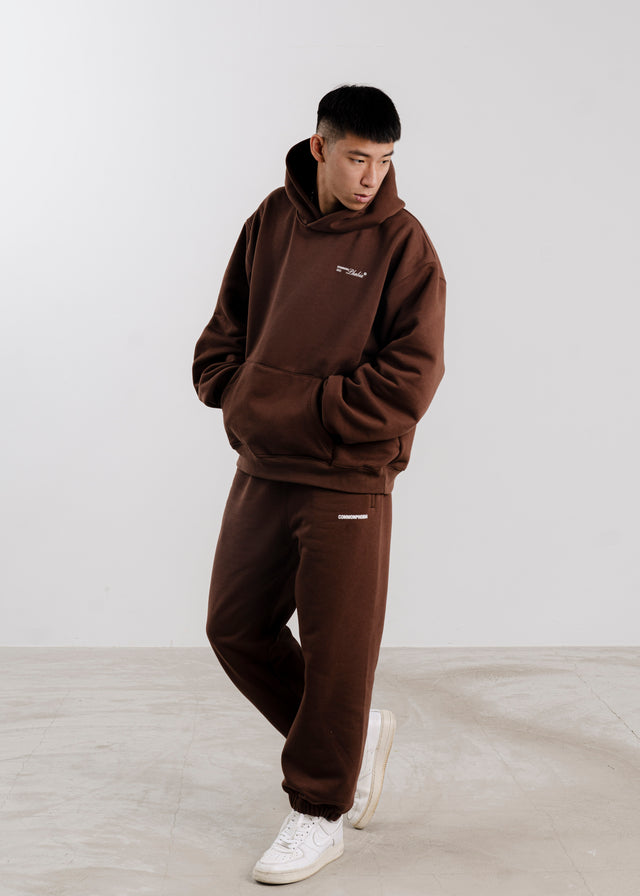 SHEDUA BROWN PREMIUM SWEATPANTS