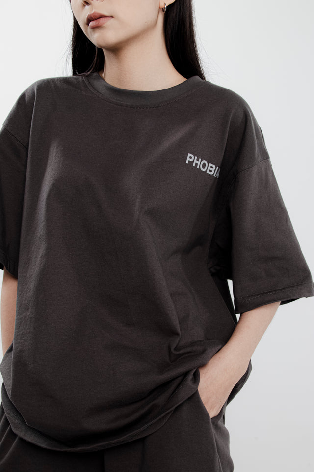 SHADOW GRAY PREMIUM LOGO T-SHIRT