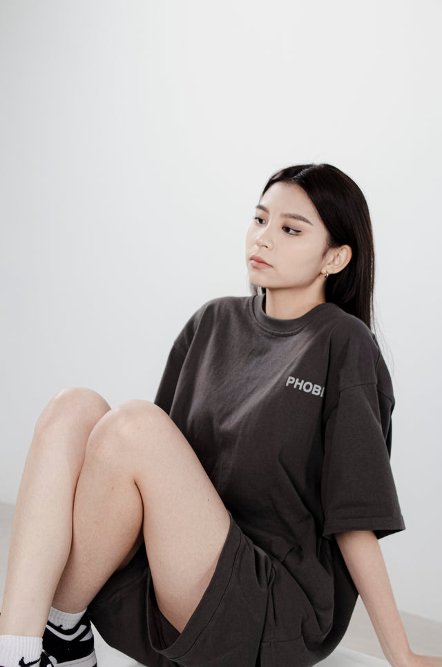 SHADOW GRAY PREMIUM LOGO T-SHIRT