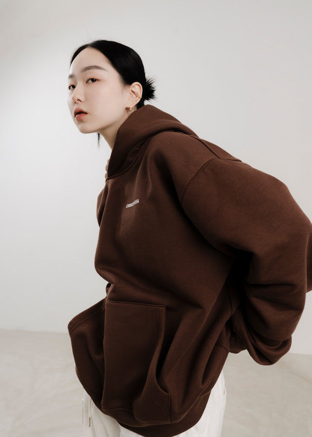 SHEDUA BROWN FLEECE HOODIE