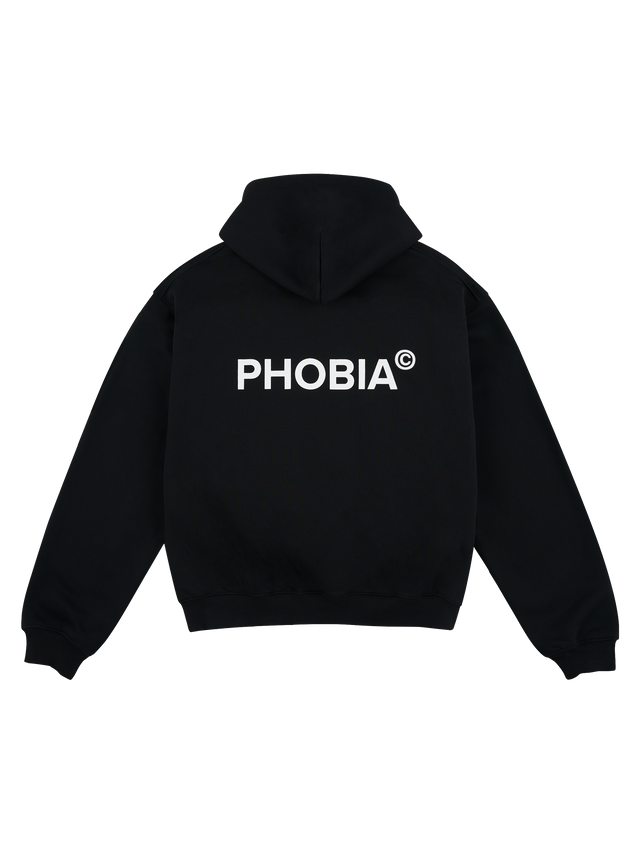 SIGNATURE BLACK CLASSIC LOGO ZIPPER FLEECE JACKET