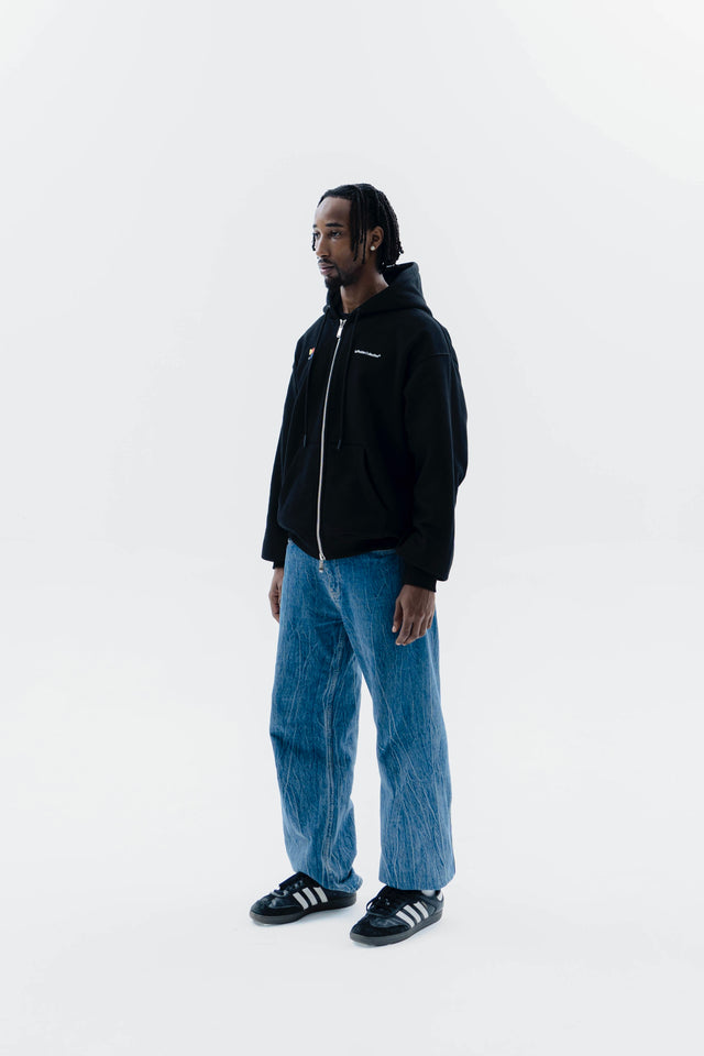PLAYFUL TRIO LOGO ZIPPER FLEECE JACKET