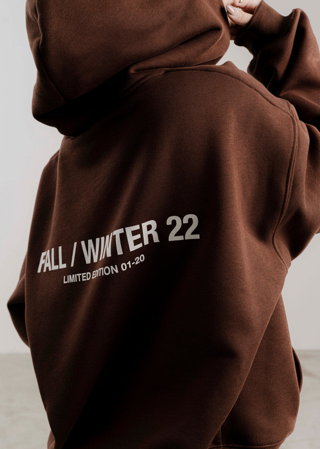 SHEDUA BROWN FLEECE HOODIE