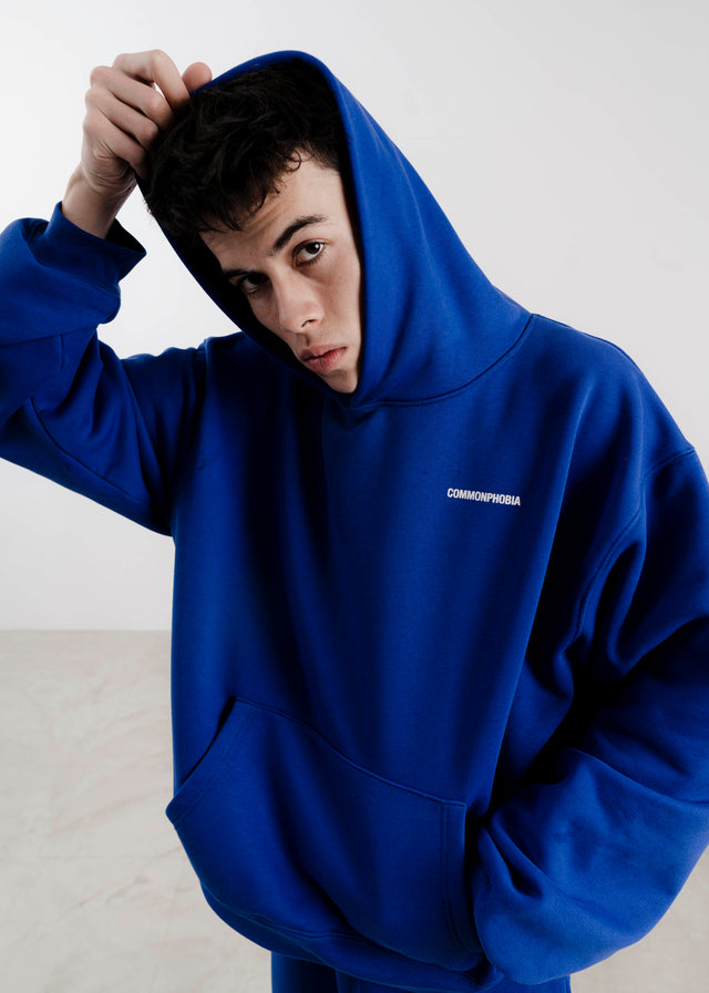 SAPPHIRE BLUE FLEECE HOODIE