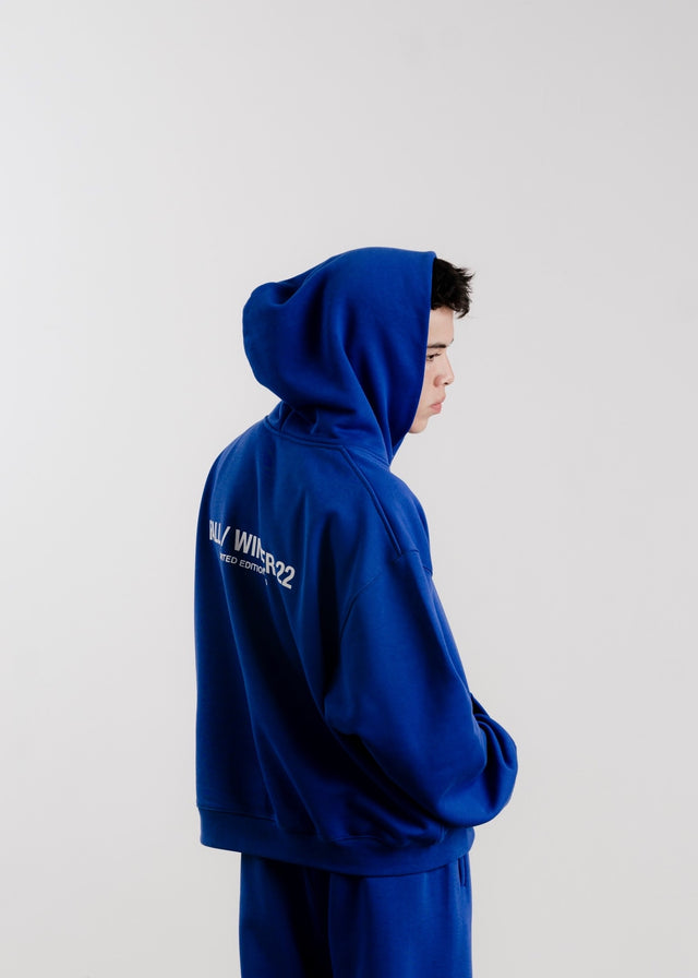 SAPPHIRE BLUE FLEECE HOODIE