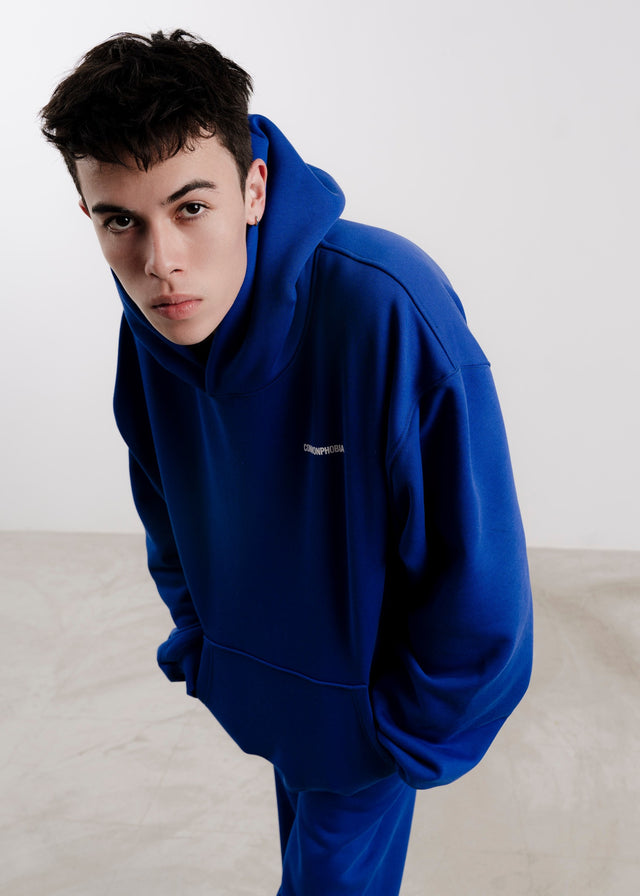SAPPHIRE BLUE FLEECE HOODIE